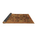 Sideview of Abstract Brown Modern Rug, abs3996brn