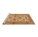 Sideview of Machine Washable Abstract Orange Rug, wshabs3997