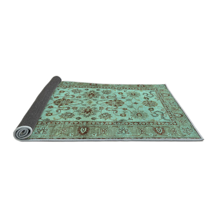 Sideview of Abstract Light Blue Modern Rug, abs3997lblu
