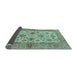 Sideview of Abstract Light Blue Modern Rug, abs3997lblu