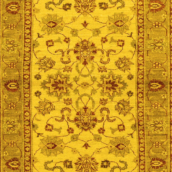 Machine Washable Abstract Yellow Modern Rug, wshabs3997yw
