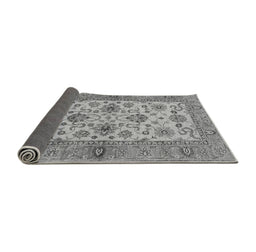 Sideview of Abstract Gray Modern Rug, abs3997gry