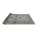 Sideview of Abstract Gray Modern Rug, abs3997gry