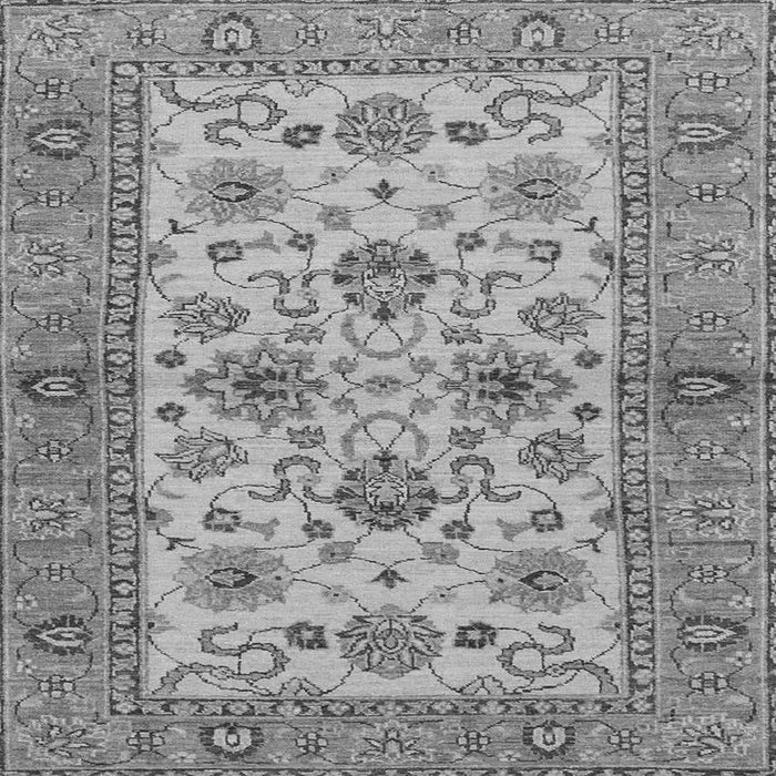 Square Abstract Gray Modern Rug, abs3997gry