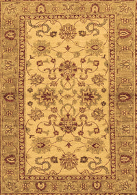 Abstract Brown Modern Rug, abs3997brn