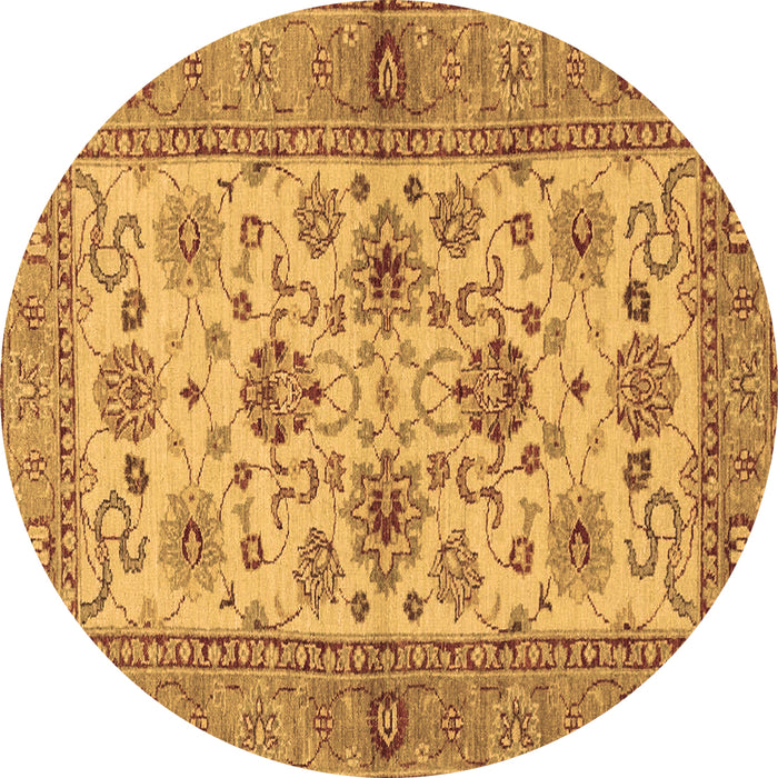 Round Machine Washable Abstract Brown Modern Rug, wshabs3997brn