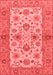 Abstract Red Modern Area Rugs