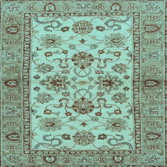 Square Abstract Light Blue Modern Rug, abs3997lblu