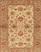 Machine Washable Abstract Orange Rug, wshabs3997