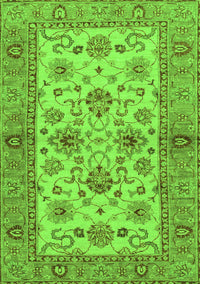 Abstract Green Modern Rug, abs3997grn