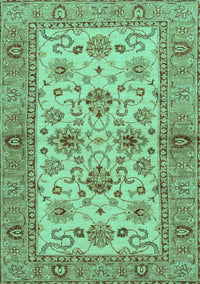 Abstract Turquoise Modern Rug, abs3997turq