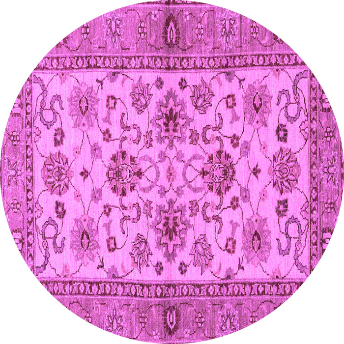 Round Machine Washable Abstract Purple Modern Area Rugs, wshabs3997pur