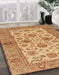 Machine Washable Abstract Orange Rug in a Family Room, wshabs3997