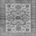 Square Machine Washable Abstract Gray Modern Rug, wshabs3998gry