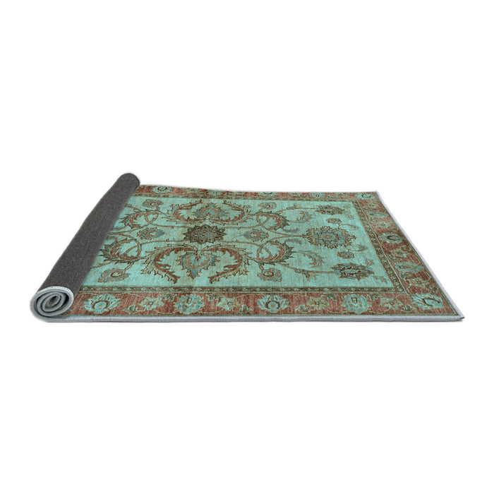 Sideview of Abstract Light Blue Modern Rug, abs3998lblu