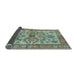 Sideview of Abstract Light Blue Modern Rug, abs3998lblu