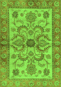 Abstract Green Modern Rug, abs3998grn