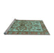 Sideview of Machine Washable Abstract Light Blue Modern Rug, wshabs3998lblu