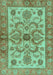 Abstract Turquoise Modern Rug, abs3998turq