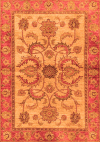 Abstract Orange Modern Rug, abs3998org