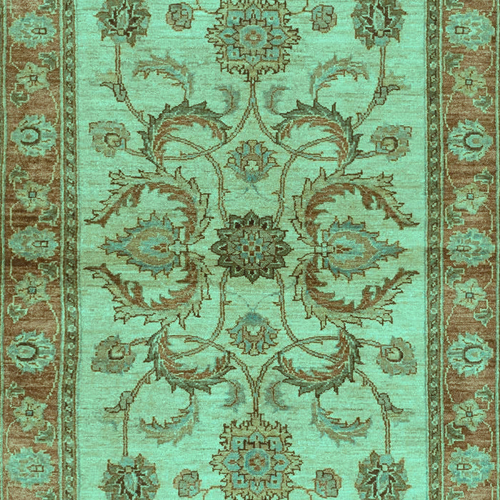 Machine Washable Abstract Turquoise Modern Area Rugs, wshabs3998turq