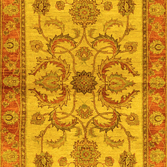 Abstract Yellow Modern Rug, abs3998yw