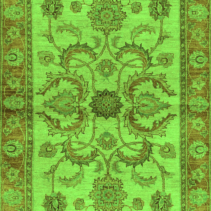 Machine Washable Abstract Green Modern Area Rugs, wshabs3998grn