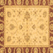 Square Abstract Brown Modern Rug, abs3999brn