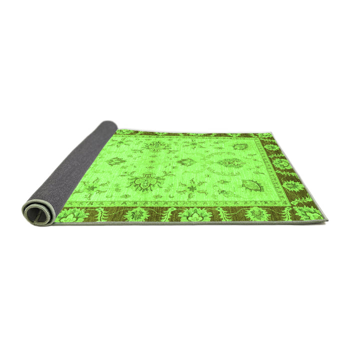 Sideview of Abstract Green Modern Rug, abs3999grn