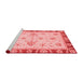 Modern Red Washable Rugs