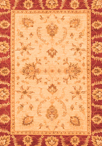 Abstract Orange Modern Rug, abs3999org