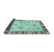 Sideview of Abstract Light Blue Modern Rug, abs3999lblu