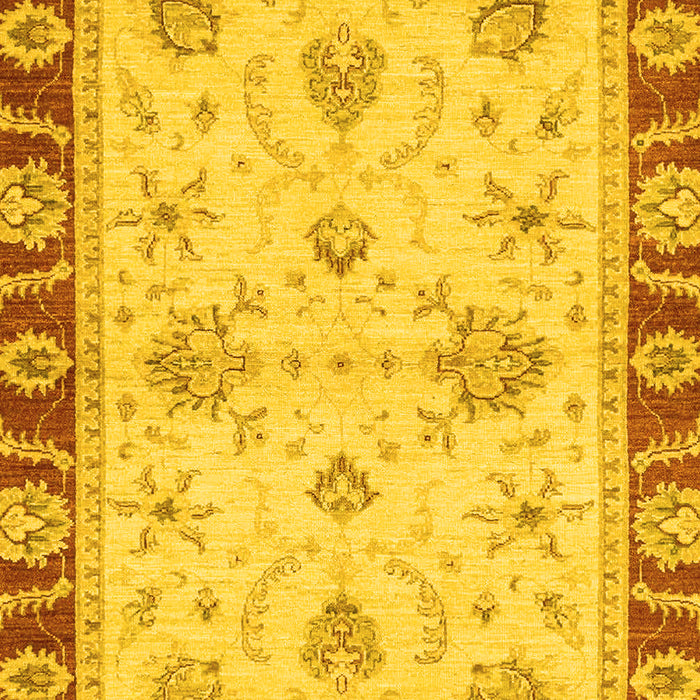 Machine Washable Abstract Yellow Modern Rug, wshabs3999yw