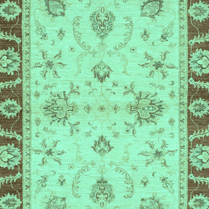 Machine Washable Abstract Turquoise Modern Area Rugs, wshabs3999turq