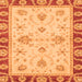 Square Abstract Orange Modern Rug, abs3999org