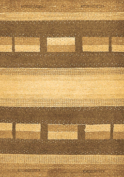 Abstract Brown Modern Rug, abs399brn