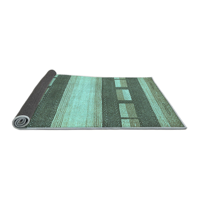 Sideview of Abstract Light Blue Modern Rug, abs399lblu