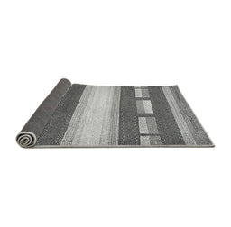 Sideview of Abstract Gray Modern Rug, abs399gry
