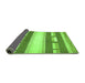 Sideview of Abstract Green Modern Rug, abs399grn