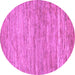 Round Abstract Purple Modern Rug, abs39pur