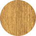 Round Abstract Brown Modern Rug, abs39brn