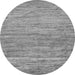 Round Abstract Gray Modern Rug, abs39gry