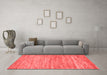 Modern Red Washable Rugs