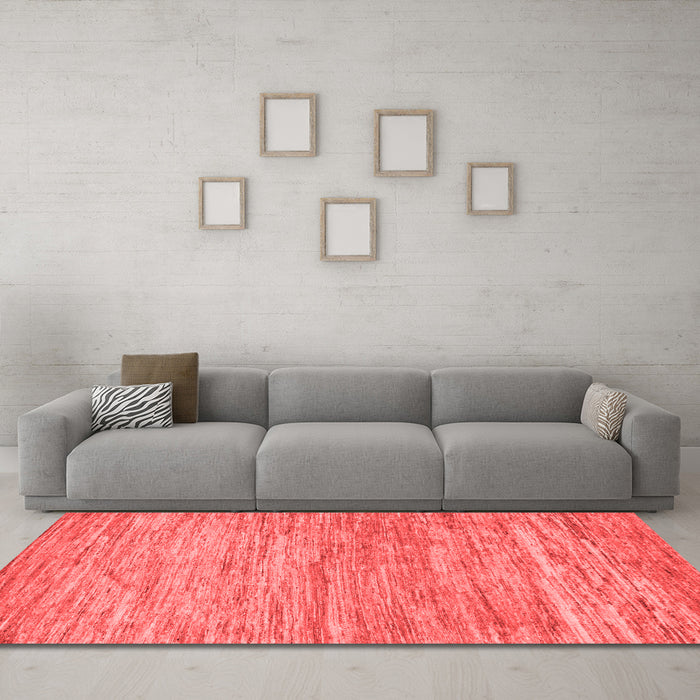 Modern Red Washable Rugs