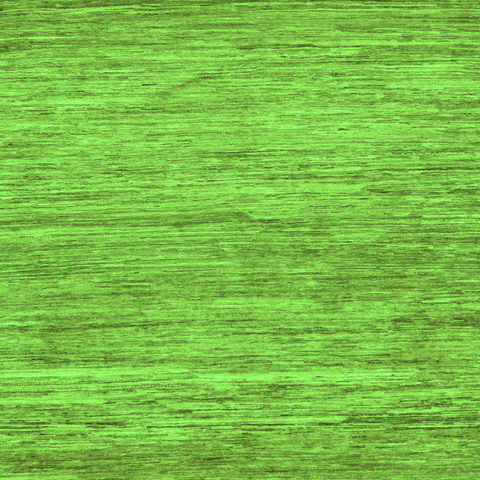 Square Machine Washable Abstract Green Modern Area Rugs, wshabs39grn