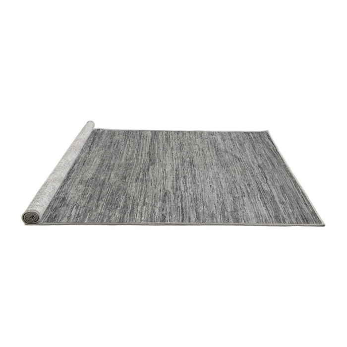 Sideview of Machine Washable Abstract Gray Modern Rug, wshabs39gry
