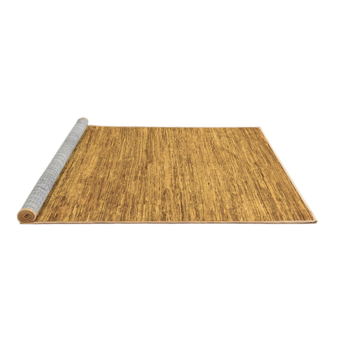 Sideview of Machine Washable Abstract Brown Modern Rug, wshabs39brn