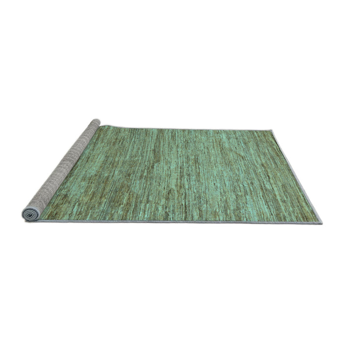 Sideview of Machine Washable Abstract Light Blue Modern Rug, wshabs39lblu