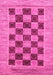 Checkered Pink Modern Rug, abs3pnk