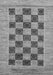 Machine Washable Checkered Gray Modern Rug, wshabs3gry